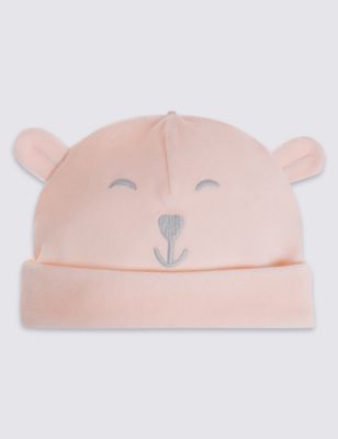 Kids&#39; Girls Bear Velour Hat